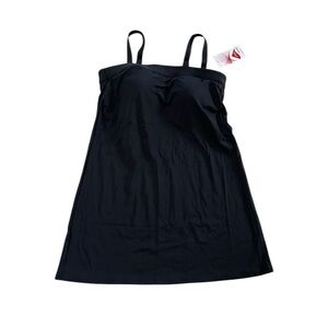 Land's End size 4 black swim dress NWT